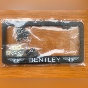 Bentley Black License Plate Frame, New